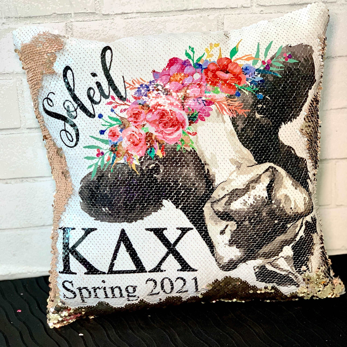 Case floral sequin pillow shop