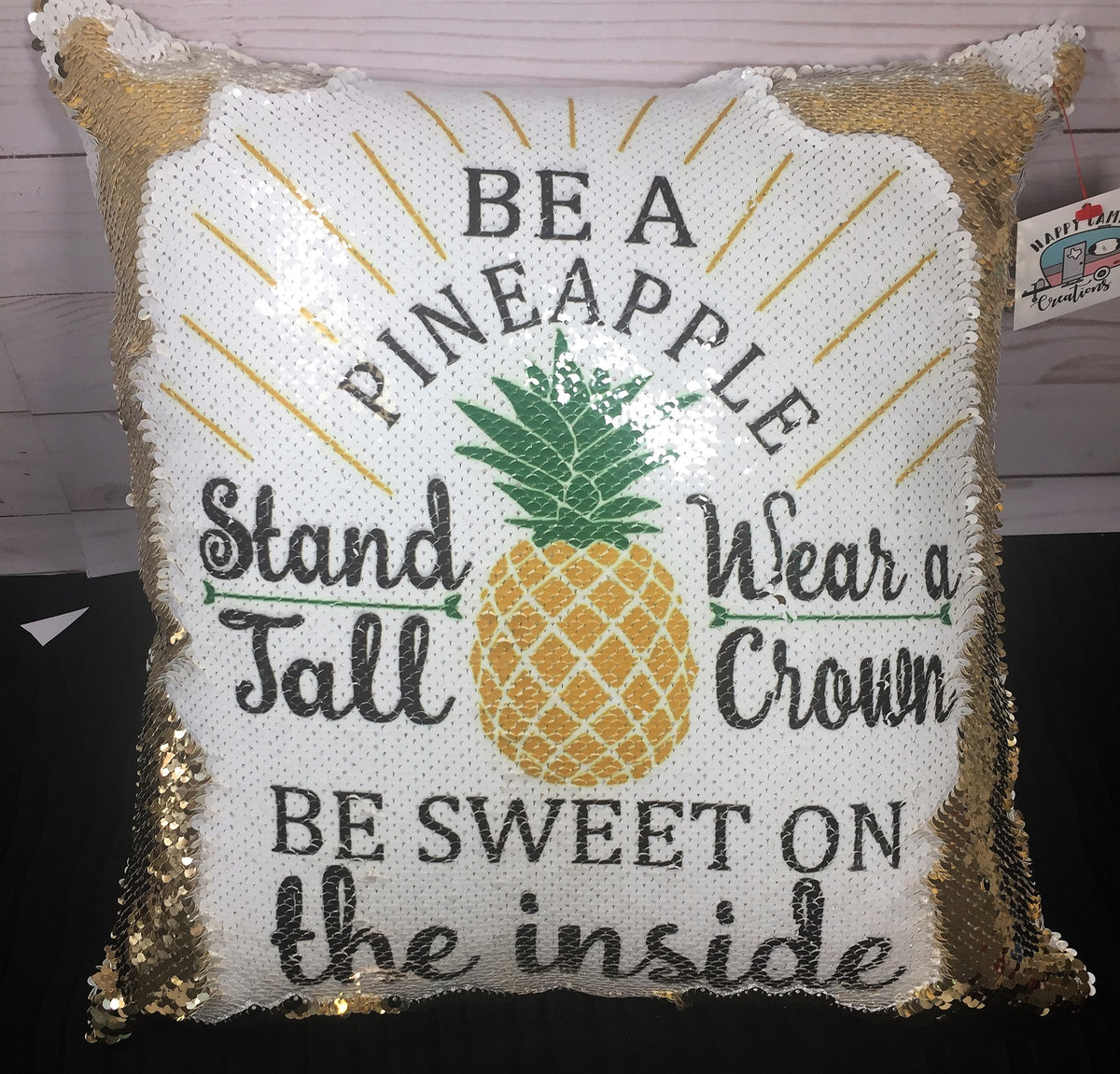 Sequin discount pineapple pillow