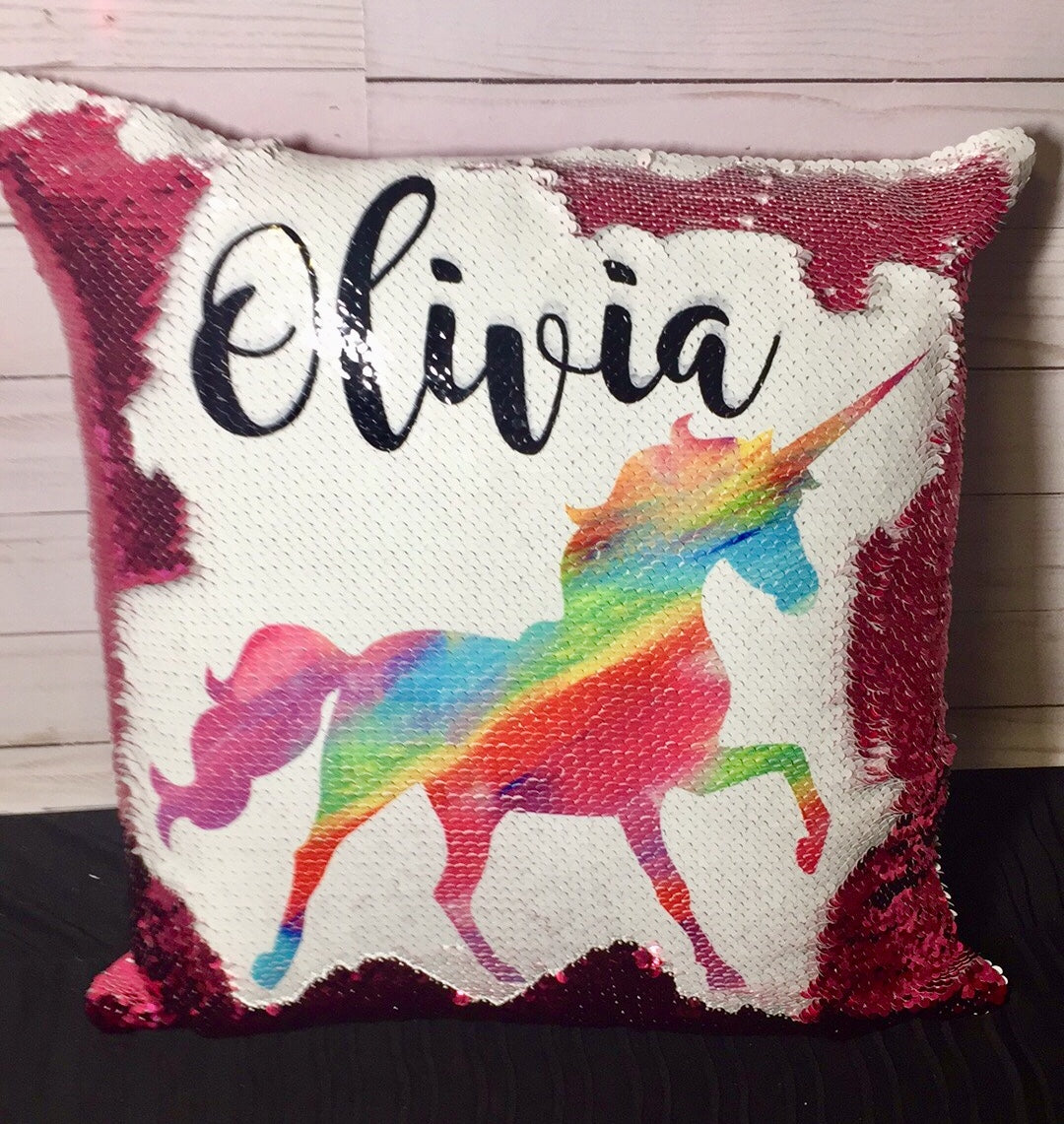 Personalized sequin on sale pillow diy