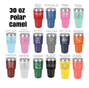 Crazy Bingo Lady Insulated Tumbler - Custom Laser Engraved 30 oz Tumbler - Personalized Ringneck Polar Camel