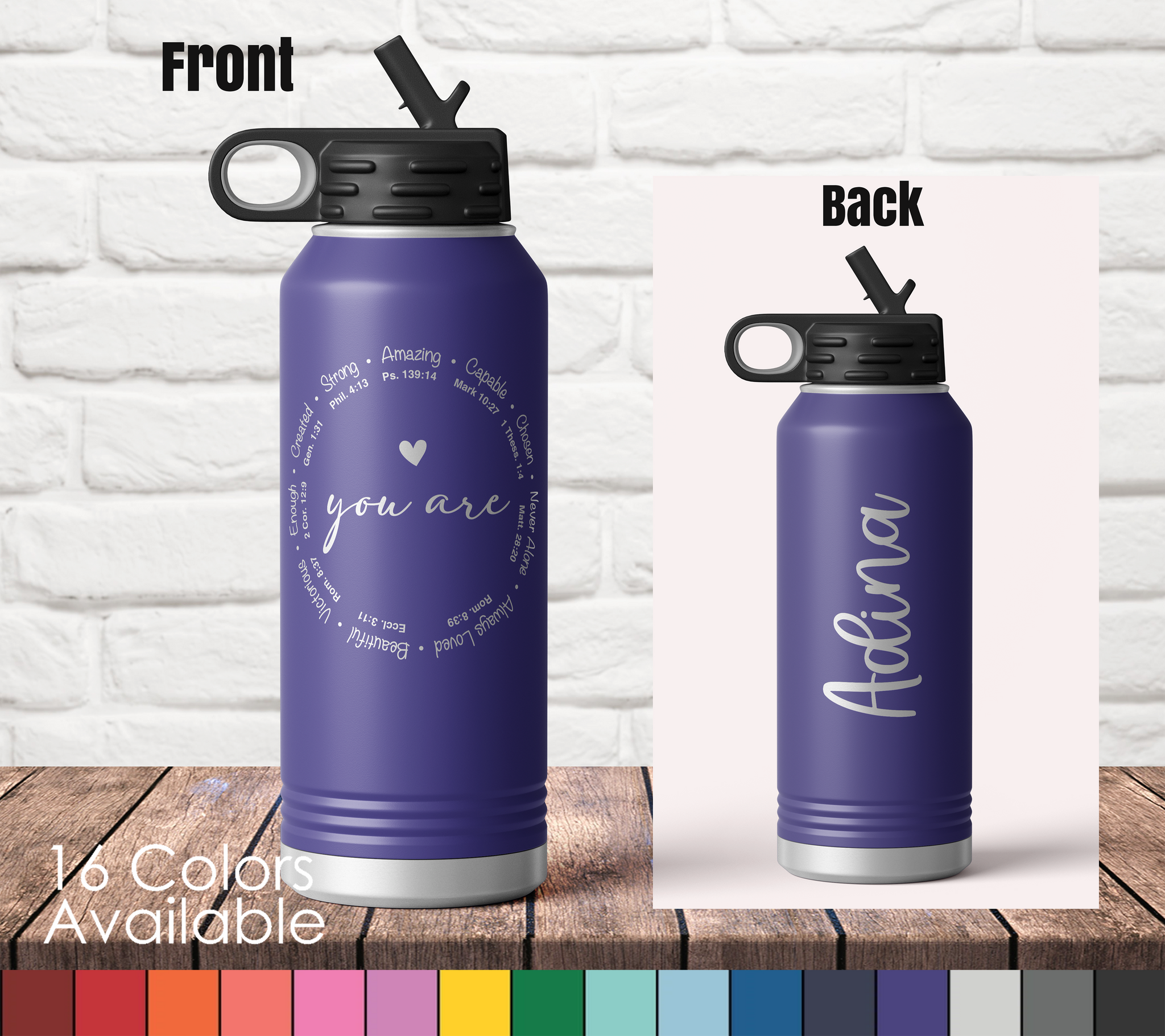 Columbia University Lions Personalized Tritan Sport Water  Bottle-Customizable