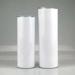 True Crime Valentines Day Skinny Tumbler - Double Wall Stainless Steel Cup - Blood Stains are Red, Ultraviolet Lights are Blue