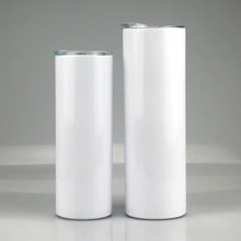 Blue Beach Waves Skinny Tumbler - Double Wall Stainless Steel Custom and Personalized Not Epoxy, Glitter