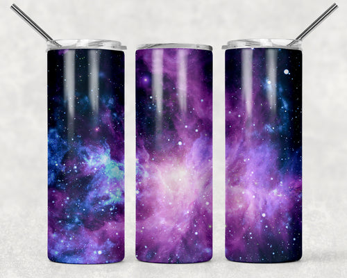 Galaxy Pattern Skinny Tumbler #2 - Double Wall Stainless Steel Cup