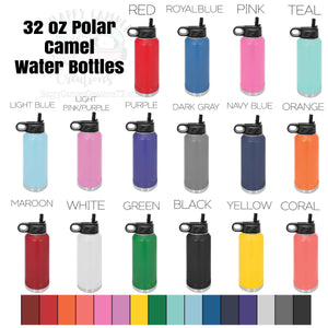 32 oz Polar Camel Metal Water Bottles