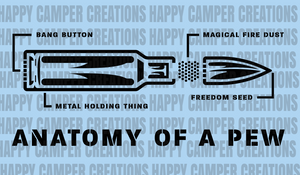 Anatomy of a Pew- Custom Laser Engraved 30 oz Tumbler - Personalized Ringneck Polar Camel