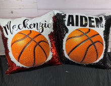 Basketball Sequin Pillow - Personalized "Mermaid" Pillow