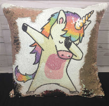 Dabbing Unicorn 2 Mermaid Pillow