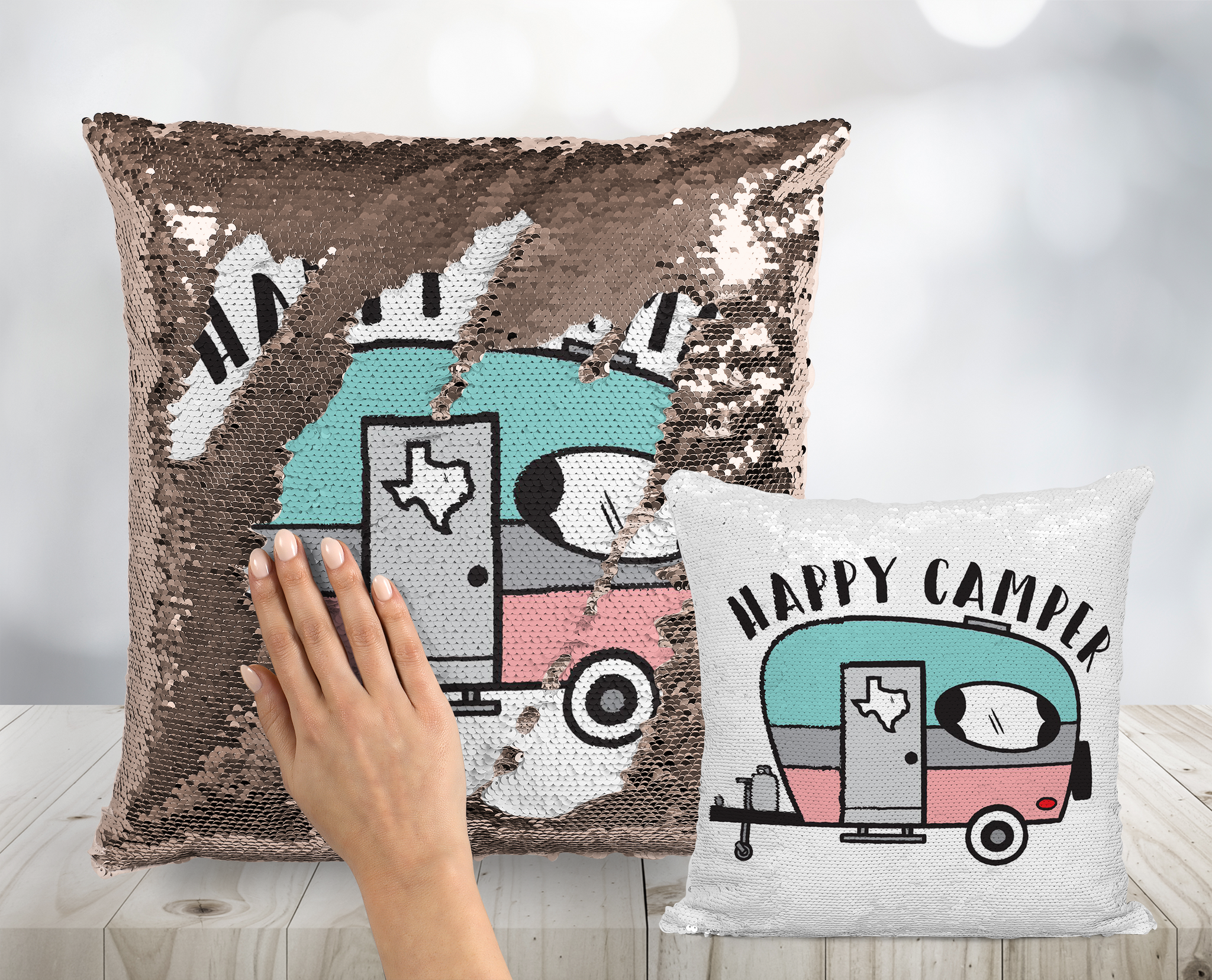 Happy campers cushion sales covers