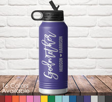 Godmother Sports Bottle - Custom Laser Engraved Polar Camel Double Wall Non Spill Water Bottle