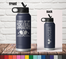 32oz Tears of My Pickleball Opponents | Custom Laser Engraved Polar Camel Double Wall Water Bottle