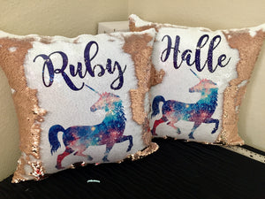 Galaxy Unicorn Custom Mermaid Pillow U13