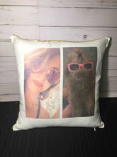 All You Need is Love and a Dog / Dogs Custom Sequin Pillow INCLUDES INSERT CUSHION - Personalized Dog Name Mermaid Pillow