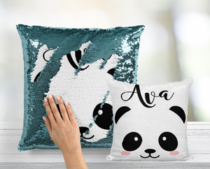 Panda Face Custom Mermaid Pillow