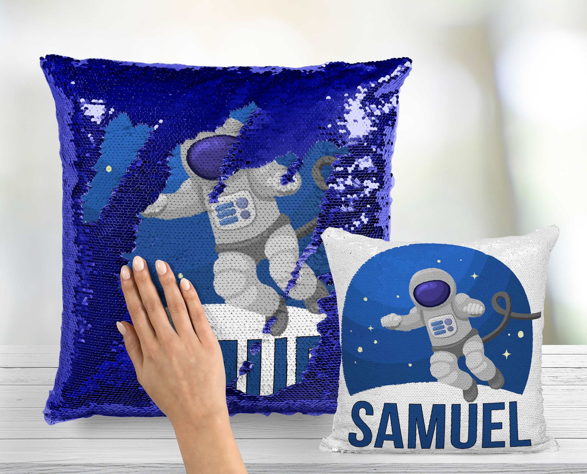 Astronaut Space Themed Mermaid Pillow Outer Space Themed