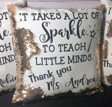 Sparkle to Teach Little Minds Teacher Mermaid Pillow