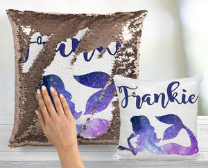 Galaxy Mermaid Custom Mermaid Pillow