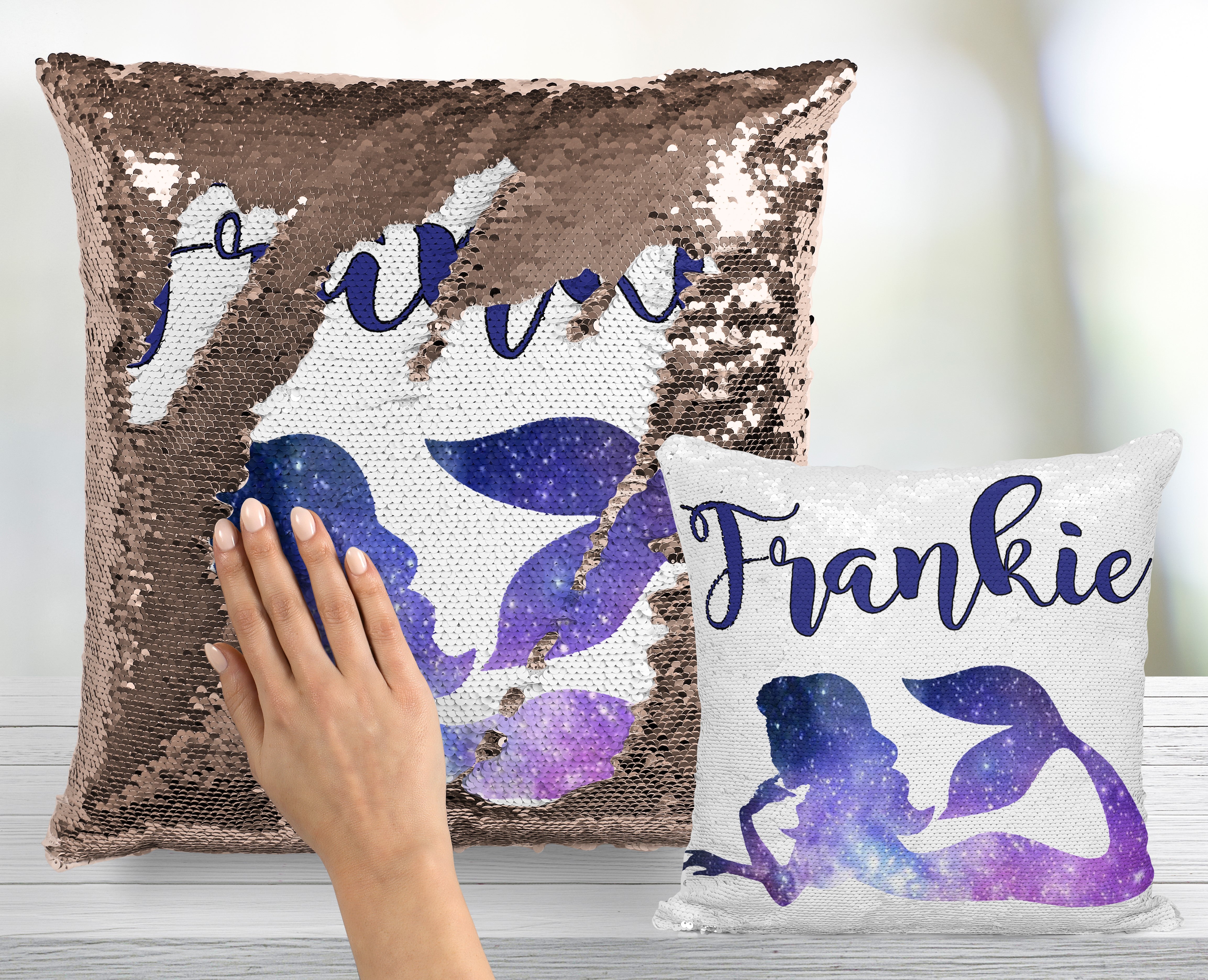 Personalized mermaid pillows sale