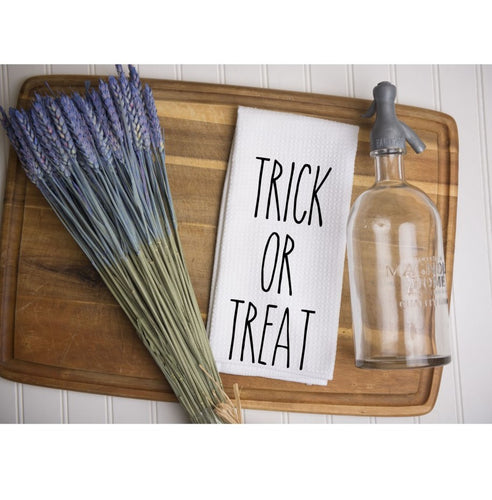 Trick or Treat Rae Dunn Inspired Dish Towel