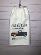 Farm Fresh Pumpkins Truck Dish Towel