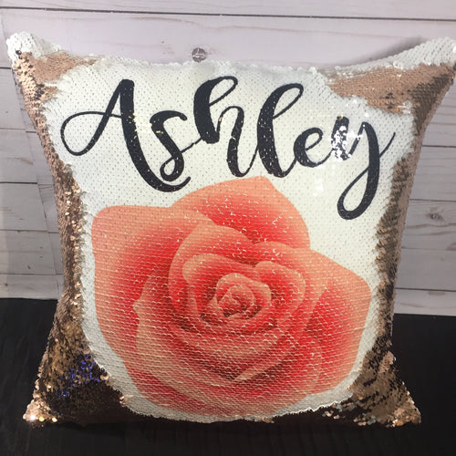Rose Custom Mermaid Pillow
