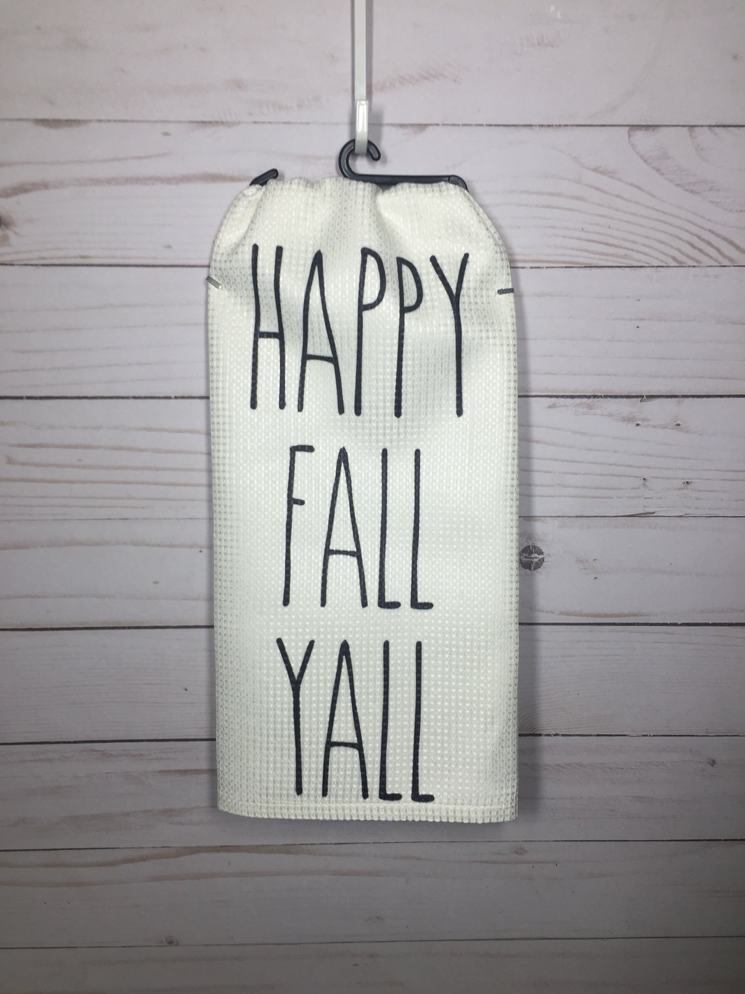 Happy Camper Dish Towel - White Or Gray