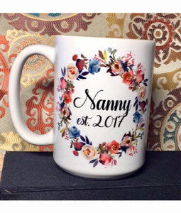 New Mom/Grandma Custom Coffee Mug