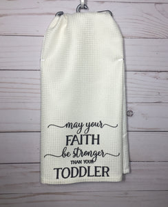 Toddler Faith Dish Towel