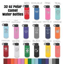 32oz Happy People Play Pickleball | Custom Laser Engraved Polar Camel Double Wall Water Bottle