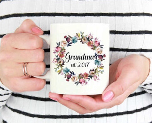New Mom/Grandma Custom Coffee Mug